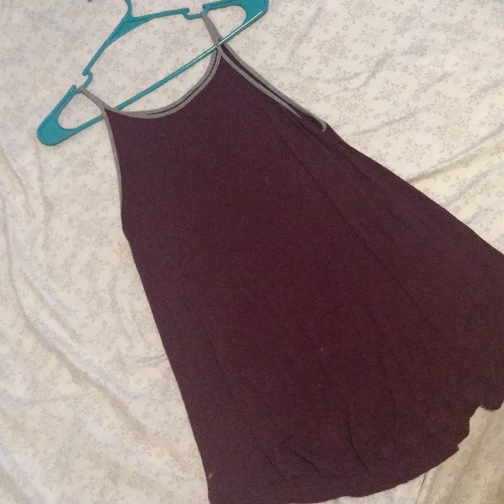 Maroon halter top